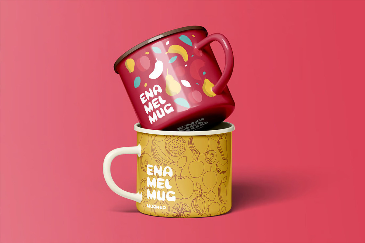 Enamel Mug Mock-up, a Cups & Container Mockup by Se٧enStudio (Photo 2 of 13)