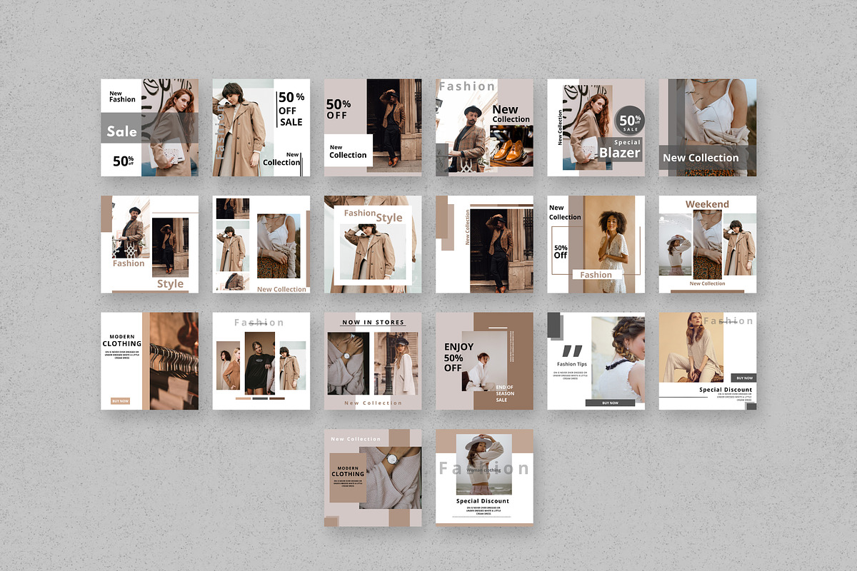 Aesthetic Instagram Templates Canva, a Social Media Template by Pixel Blend (Photo 4 of 6)
