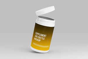 Supplement Jar / Bottle Mock-Up 3