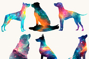 Aurora Silhouettes dogs Clipart, an Animal Illustration by Design Scotch (Thumbnail 3 of 9)