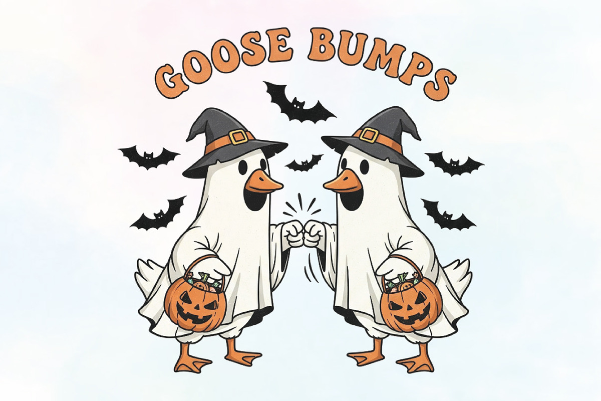 Funny Halloween Goosebumps PNG, an Illustration by CraftArtStudio (Photo 1 of 4)