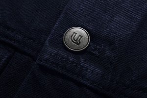 Logo Mockup Button Jacket