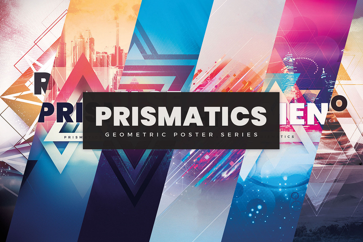 Prismatics - Geometric Poster Series, a Poster Template by styleWish (Photo 1 of 8)