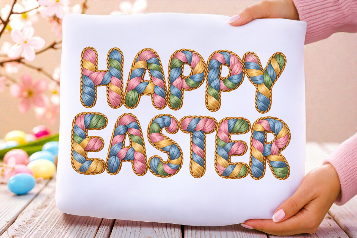 Knitted Easter Sublimation PNG Bundl, an Illustration by RobertsArt (Photo 8 of 9)