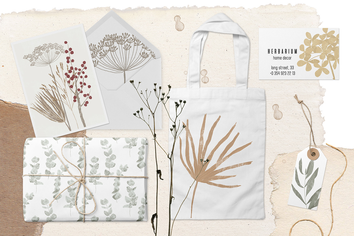 Dried flowers and backgrounds, an Object Graphic by dasha mo (Photo 6 of 6)