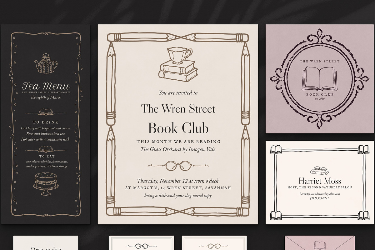 Book Club Stationery Creator Bundle, an Object Graphic by The October Creative (Photo 4 of 18)