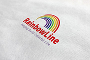 Rainbow Line Logo, a Branding & Logo Template by ArtFusion (Thumbnail 1 of 5)