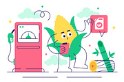 10 Renewable Biofuel Illustration, a Transportation Illustration by denayunebgt (Thumbnail 4 of 4)