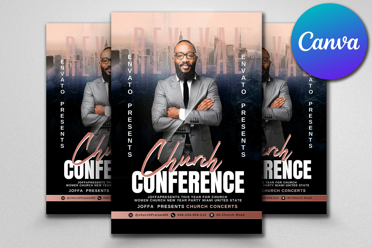 Man Of God Church Flyer Template, a Flyer Template by Psd Templates (Photo 1 of 2)