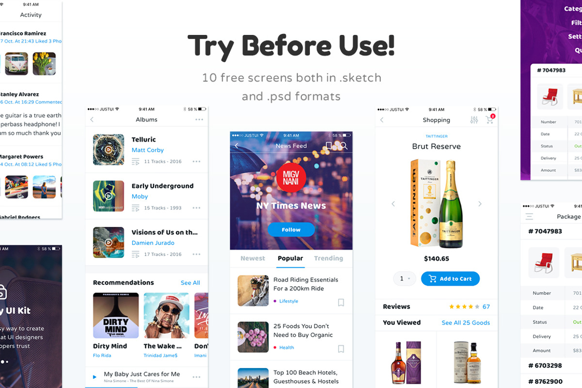 Liberty Mobile UI Kit, an UI Kit Template by Just UI (Photo 7 of 7)