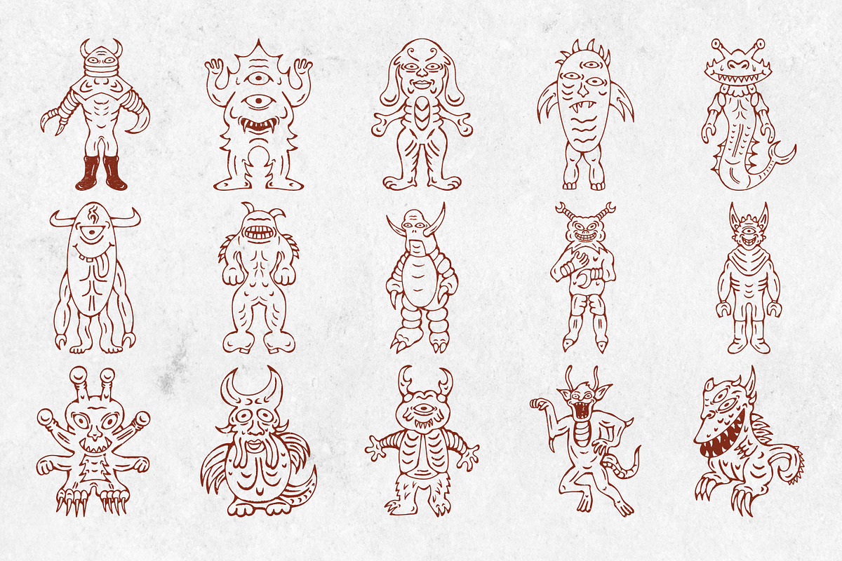 Medieval Monsters Vol 2, a Decorative Illustration by Tekuni (Photo 10 of 14)