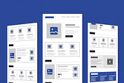 Web Wireframe for UXUI Projects, a Wireframe Template by MightyDesign (Thumbnail 1 of 9)