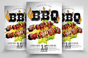 BBQ Grill Party Flyers Template, a Flyer Template by Business Flyers (Thumbnail 1 of 3)