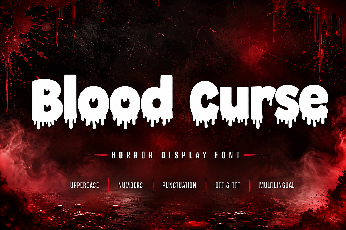 Blood Curse, a Slab Serif Font by Wow Magic (Photo 1 of 4)