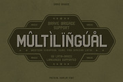 Brave Brigade - Tactical Display Fon, a Sans Serif Font by Invasi Studio (Thumbnail 10 of 10)