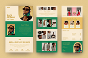 Bold UGC Portfolio Website Canva, a Websites & App Template by The Chaos Project (Thumbnail 3 of 8)
