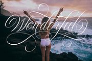 Rhapsody | Calligraphy Script, a Script Font by Muntab_Art (Thumbnail 7 of 10)
