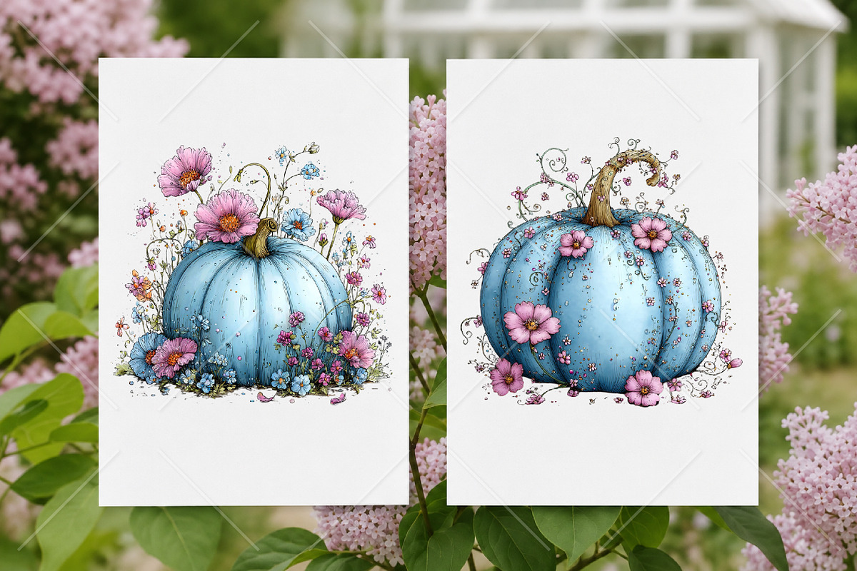Whimsical Fall Pastel Pumpkin PNG, a Seasonal Illustration by Canvas Craft (Photo 8 of 10)