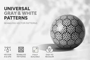 9 Minimal Geometric Patterns., a Pattern Graphic by IrinaCzaran