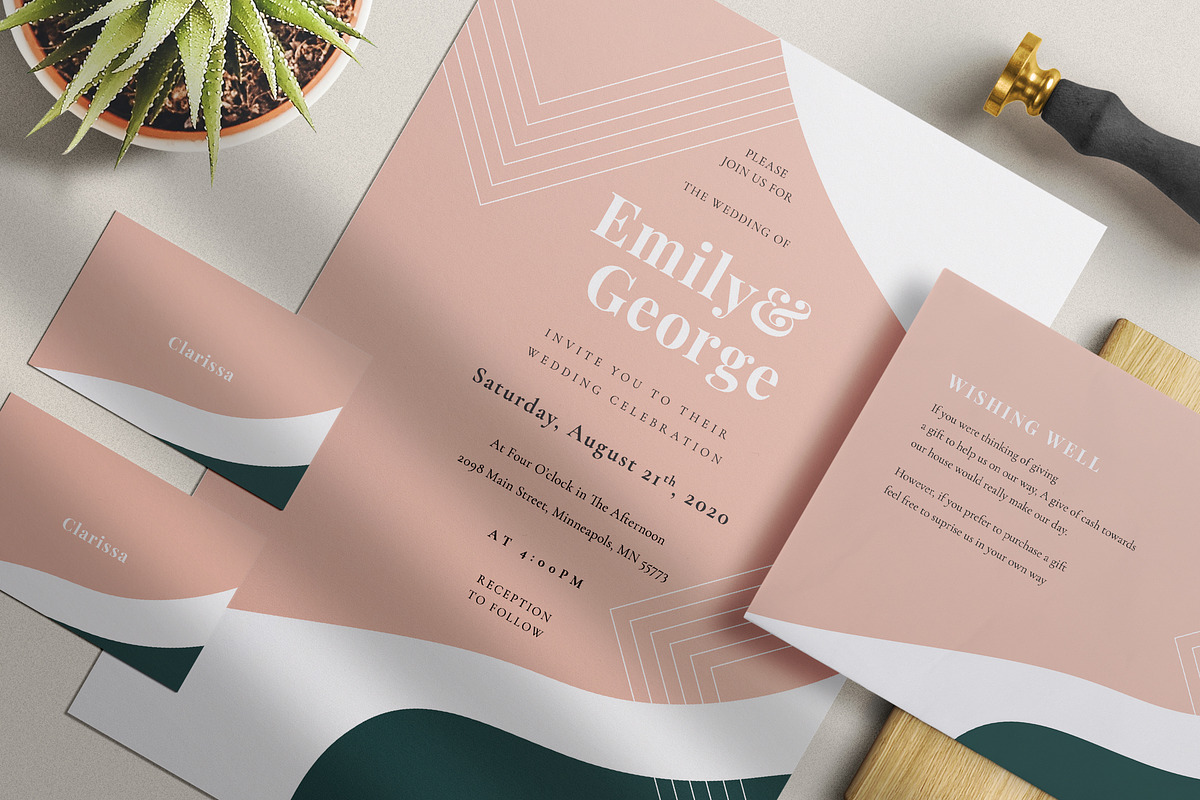 Wedding Invitation Bundle, an Invitation Template by Azka Creative (Photo 5 of 11)