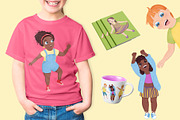 Happy Kids, a Person Illustration by YuNa (Thumbnail 5 of 6)