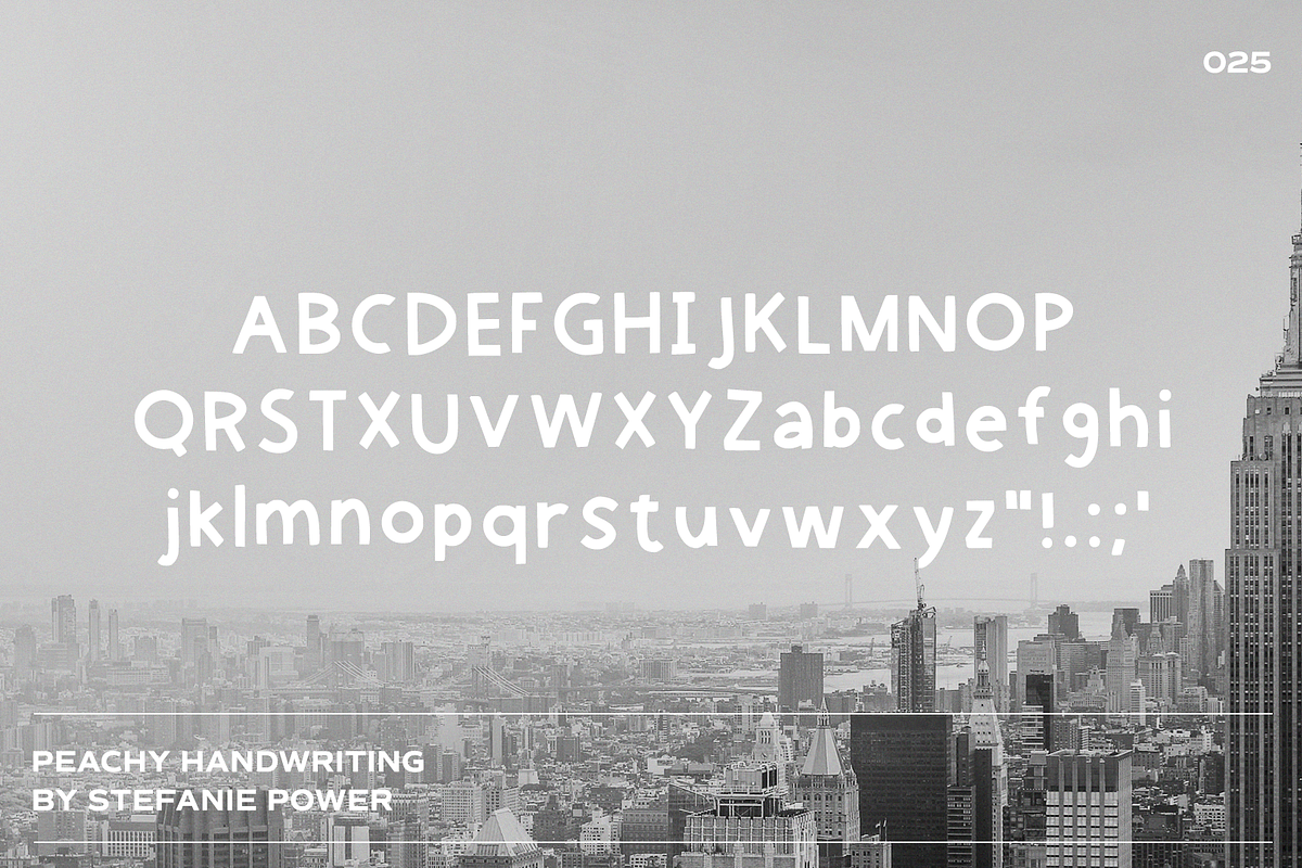 Peachy Handwriting | Font, a Script Font by Stefanie Madison (Photo 2 of 2)