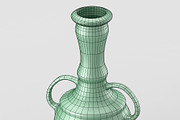 Decorative vase with two handles., an Object 3D Model by CGTales (Thumbnail 8 of 11)