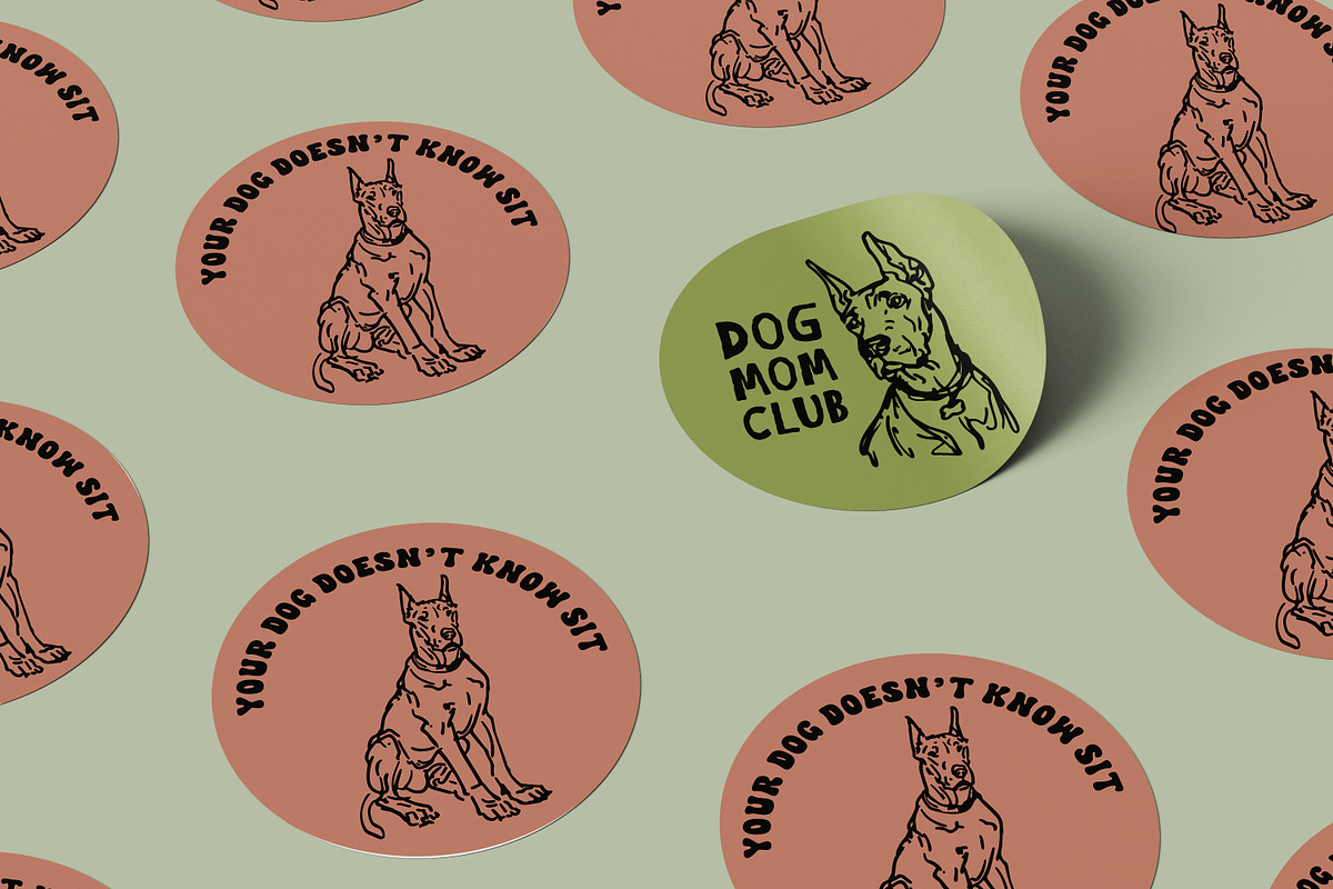 Great Dane SVG Illustration Set, an Animal Illustration by Heather Green Designs (Photo 6 of 7)