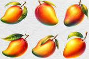 Summer Yellow Mango Clipart, an Illustration by Black Bird Studio (Thumbnail 4 of 6)