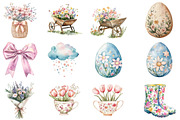 Whimsy Easter, Spring Illustrations, an Illustration by DreamCafeArt (Thumbnail 4 of 8)