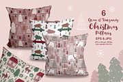 Green & Burgundy Christmas Patterns, a Pattern Graphic by DrawStudio1988 (Thumbnail 2 of 10)