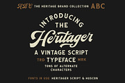 The Heritage Brand Collection, a Serif Font by Hustle Supply Co. (Thumbnail 4 of 14)