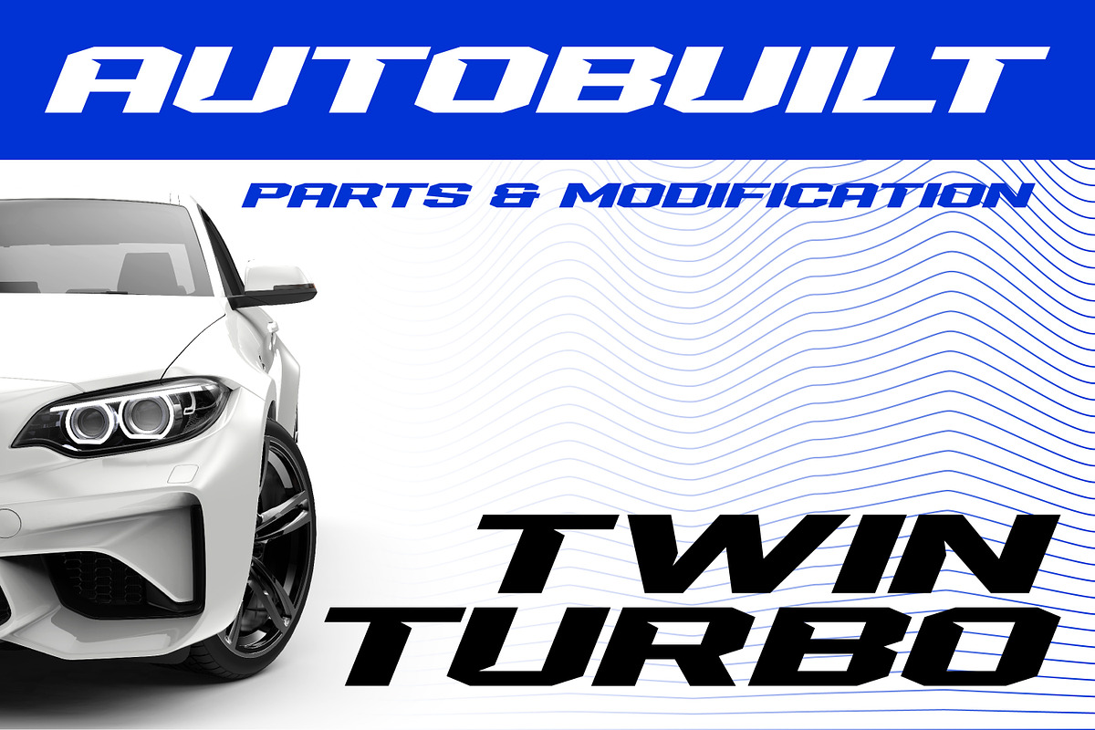 Trobus - Racing Font, a Sans Serif Font by Variatype (Photo 6 of 8)