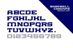 BASEBALL CHAMPS FONT FAMILY