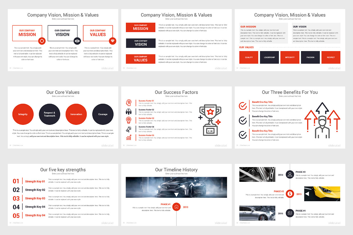 Top Automobile PowerPoint Templates, a Presentation Template by SlideSalad (Photo 9 of 33)