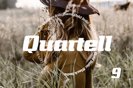 Quartell Round Italic, a Sans Serif Font by NREY