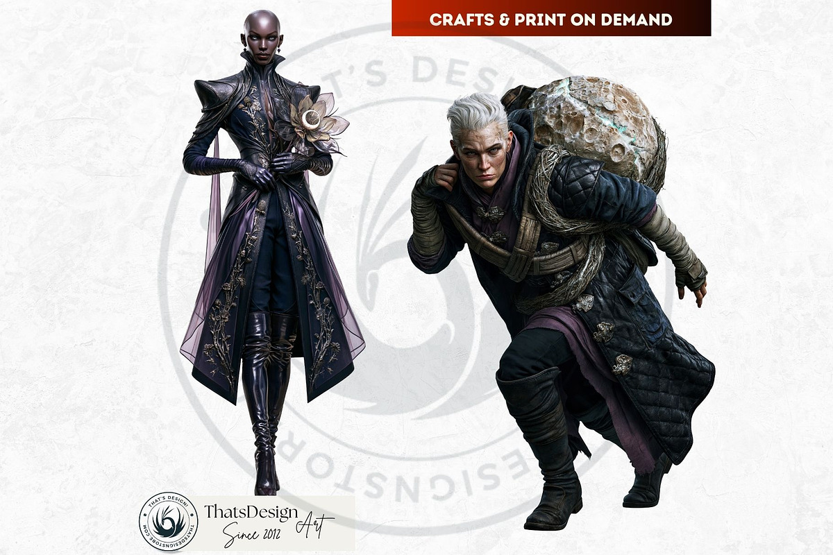 Orchard of Forgotten Moons Cliparts, a Decorative Illustration by ThatsDesignArt (Photo 7 of 14)