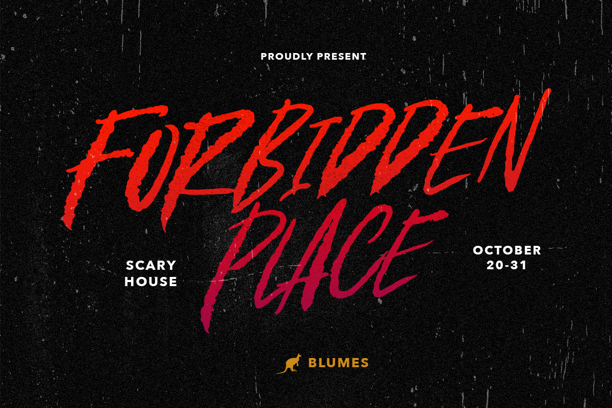 Under Terror - Creepy Rough Font, a Font by Sarid Ezra (Photo 5 of 8)