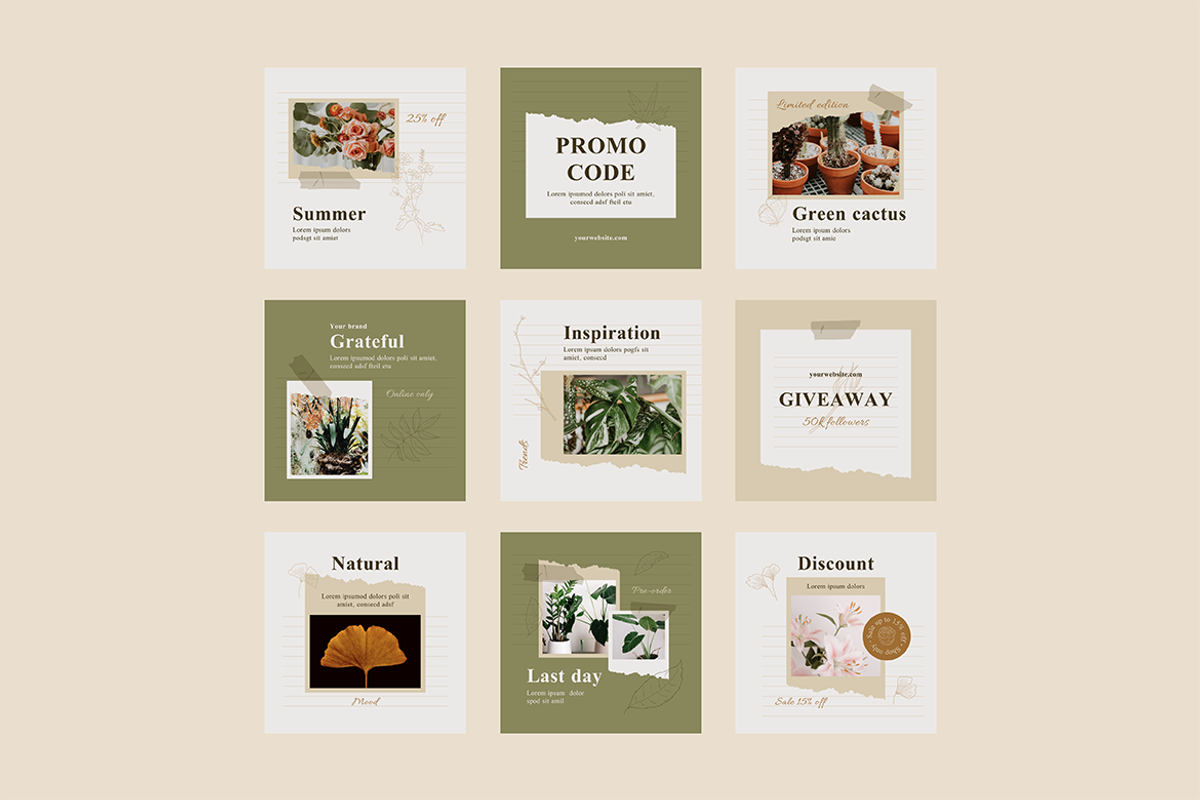 Natural Instagram Template, a Social Media Template by Jump Studio (Photo 4 of 7)