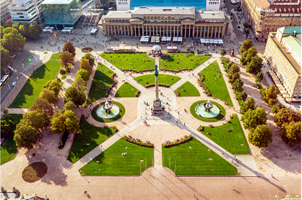 Schlossplatz in Stuttgart, Germany, an Architecture Photo by Nature and travel