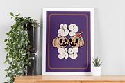 Scary Halloween Pumpkins, a Seasonal Illustration by Alina Sh (Thumbnail 4 of 6)