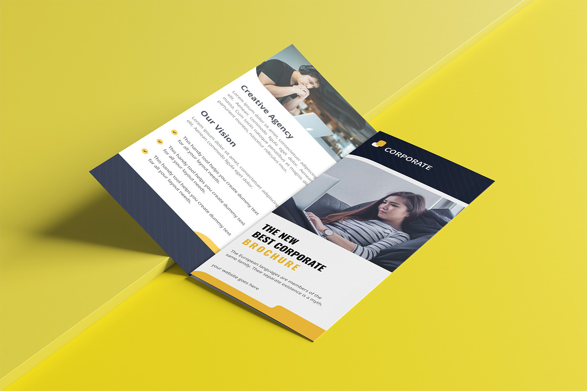 Corporate Tri-fold Design, a Brochure Template by UI_Expert (Photo 2 of 4)