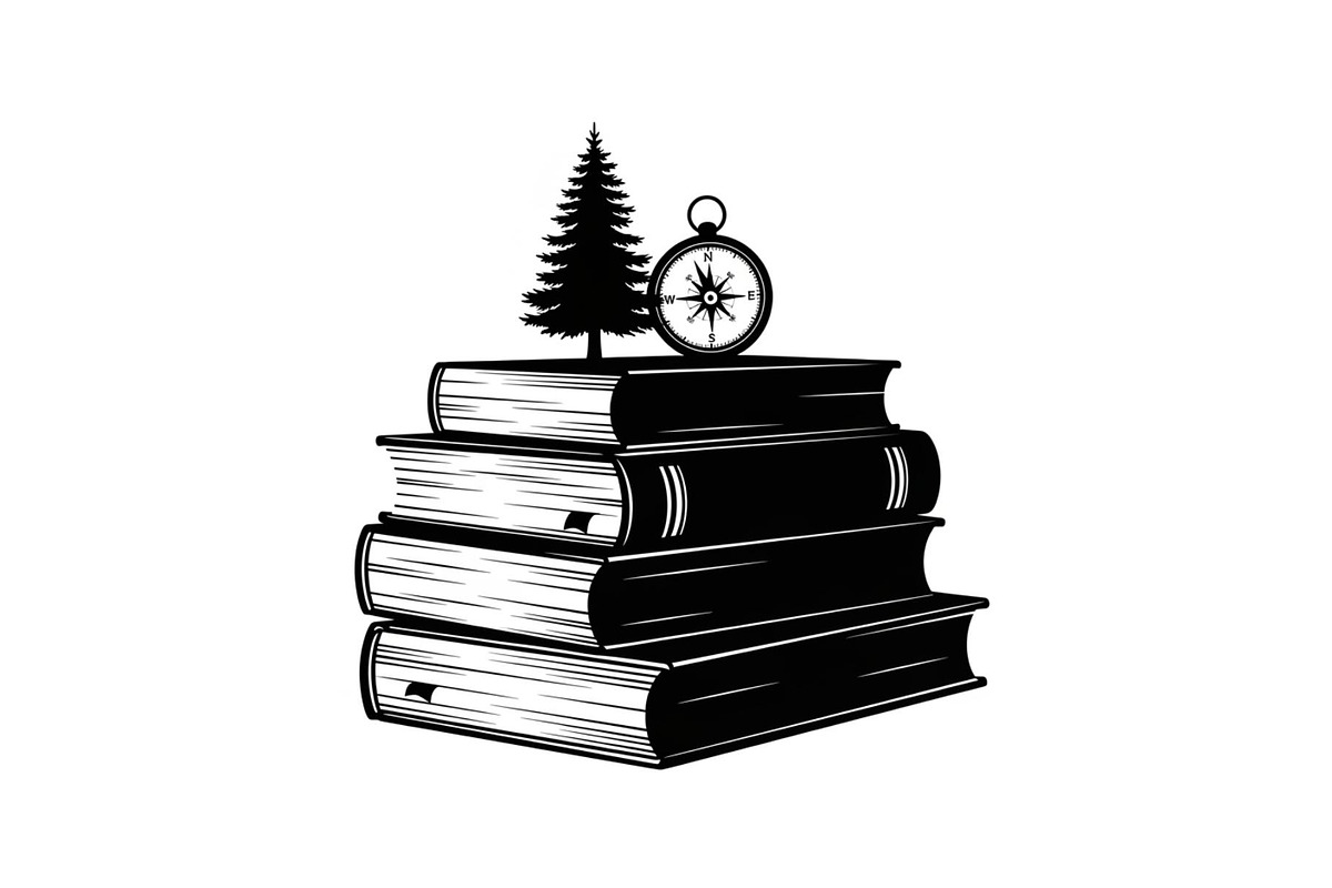 Vintage Book Stack Adventure Bundle, an Illustration by Designs_River (Photo 8 of 31)