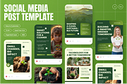 Eco Sustainability Social Media Post, a Social Media Template by Annora Studio (Thumbnail 1 of 6)