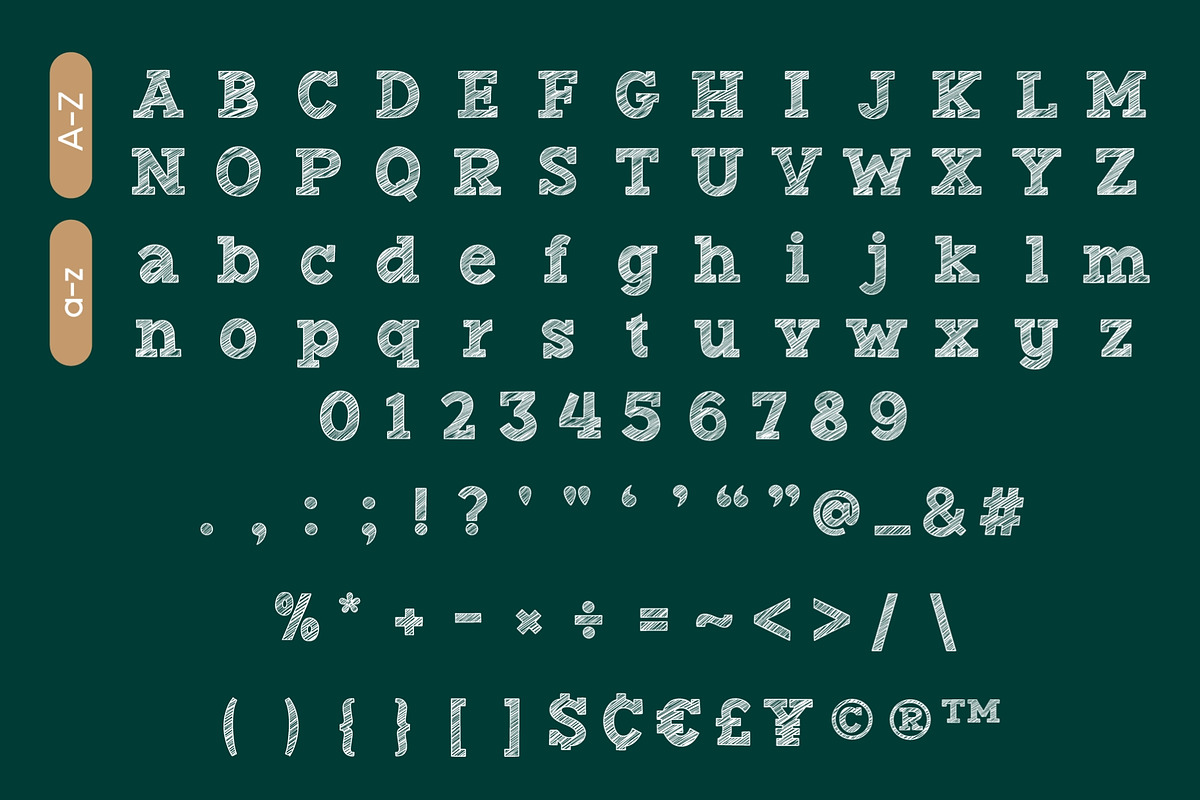 Fox Chalk Font, a Slab Serif Font by Fox7 By Rattana (Photo 8 of 10)