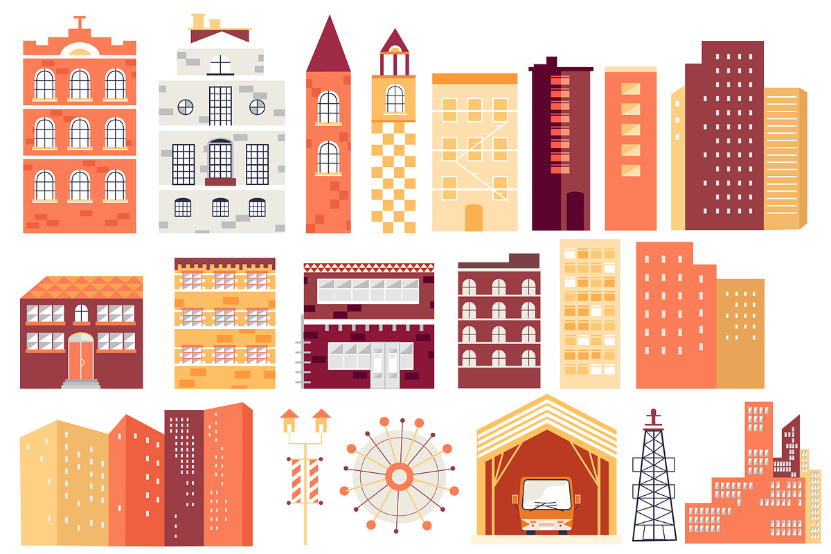 Flat town, a Person Illustration by TashaDraw (Photo 2 of 11)