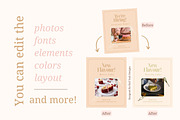 Boutique Bakery Instagram Templates, a Social Media Template by Hell Yeah Designs (Thumbnail 6 of 12)