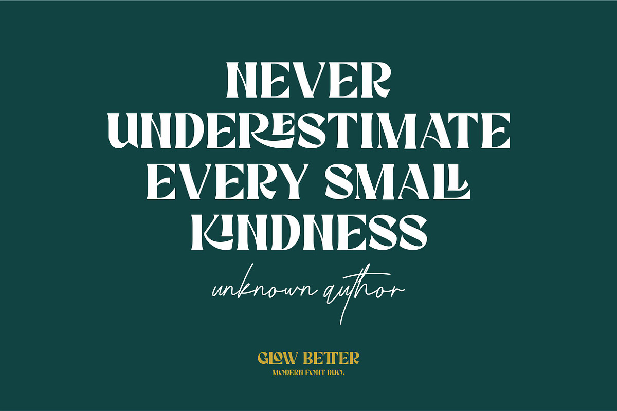 Glow Better - Modern Font Duo, a Serif Font by ErgibiStudio (Photo 8 of 13)