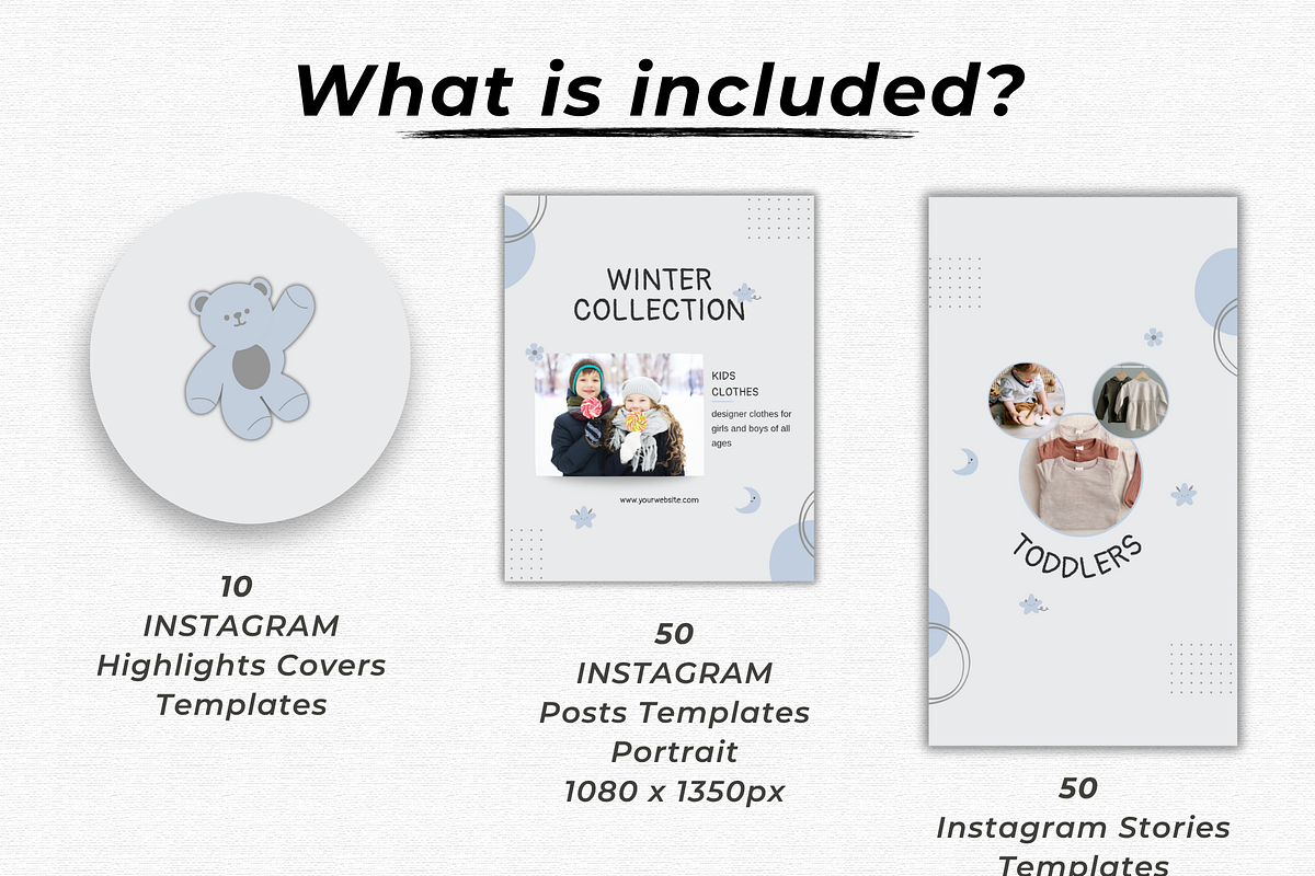 Kids Shop Instagram Templates, a Social Media Template by Talipic Designs (Photo 2 of 8)
