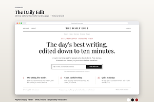 Newsletter Landing Page Collection